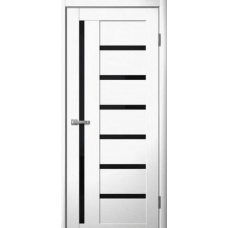 Дверь межкомнатная Сибирь Профиль Ла Стелла 217 Макиато, стекло черное